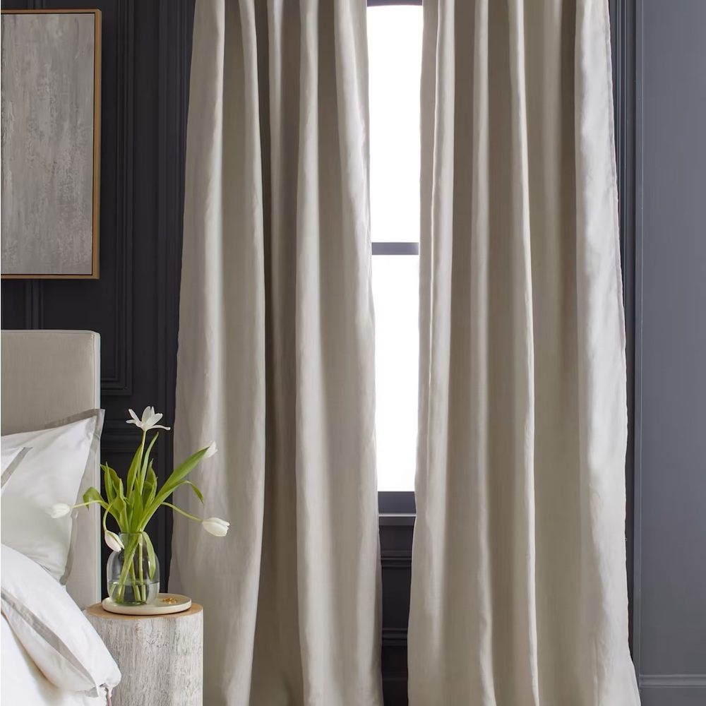 Quince European Linen Blackout Curtain
